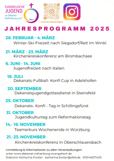 Jahresprogramm 2025
