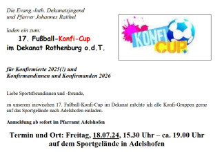 Konfi Cup Einladung